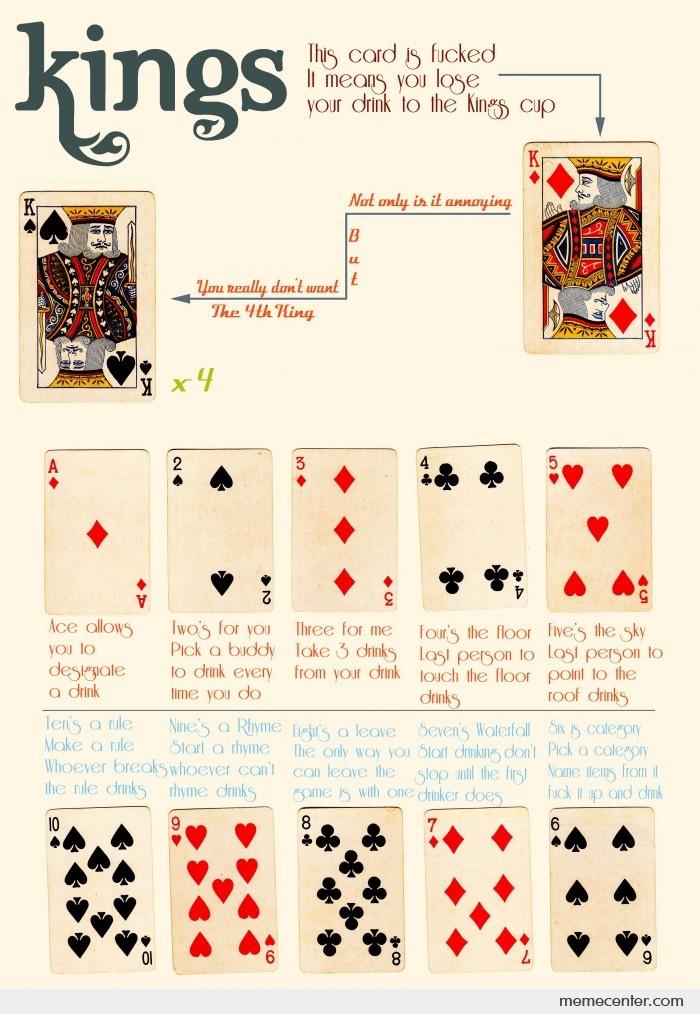 Kings Cup Cards